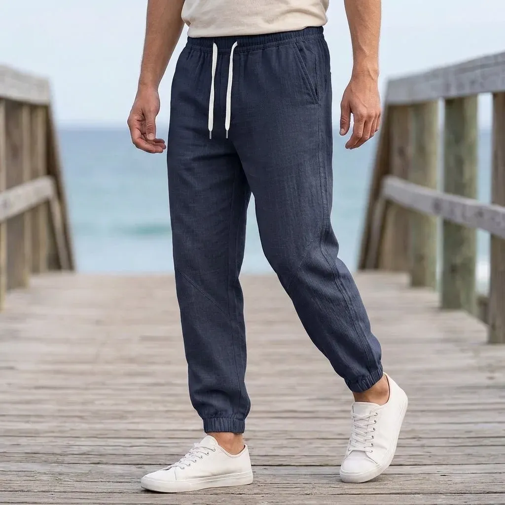 Wyatt Relaxed Jogger Pants in Navy