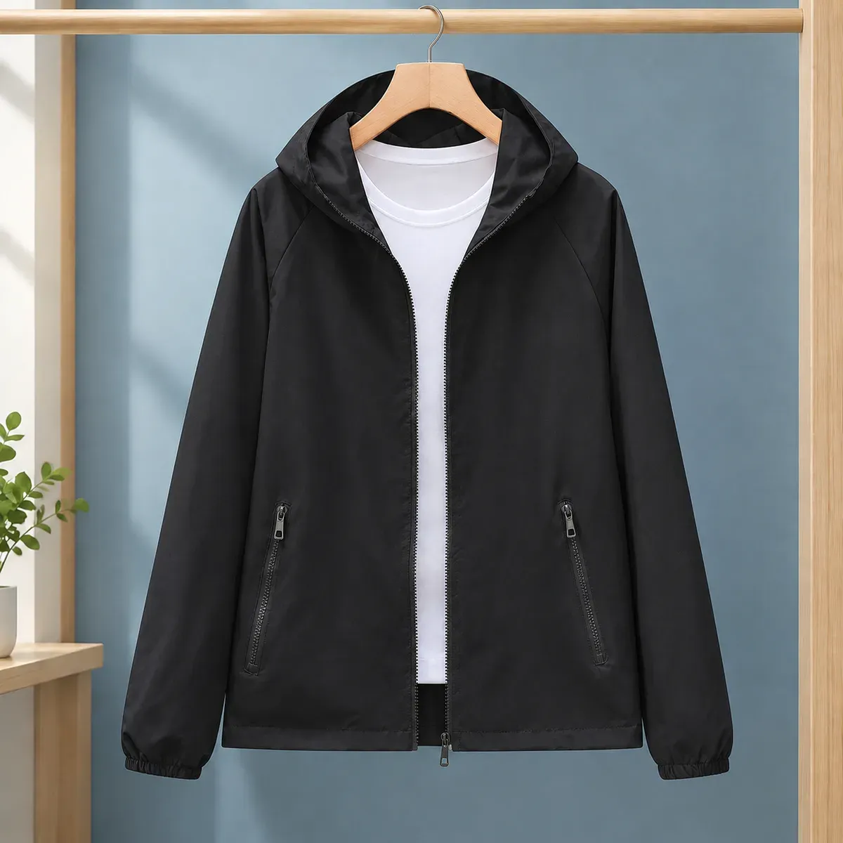 Manon Hooded Jacket in Black