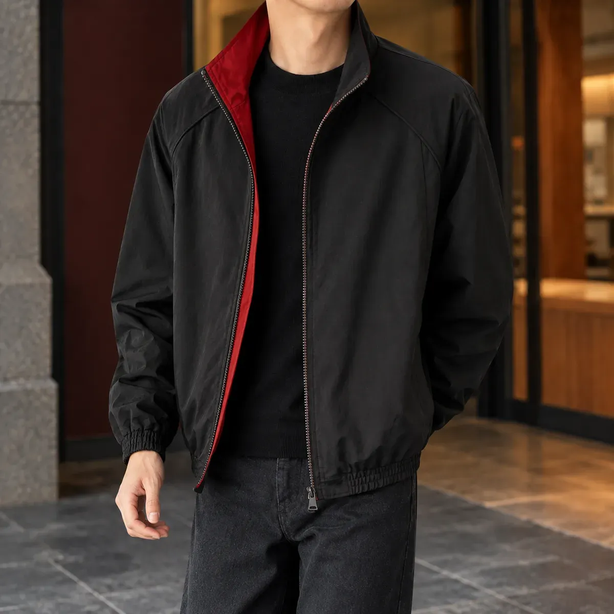 Maurice Stand Collar Jacket — gallery photograph 6