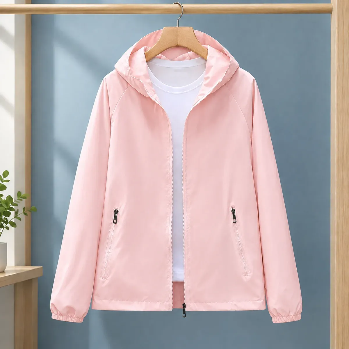Manon Hooded Jacket in Pink