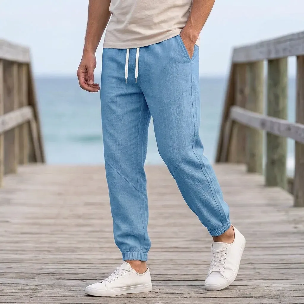 Wyatt Relaxed Jogger Pants in Blue