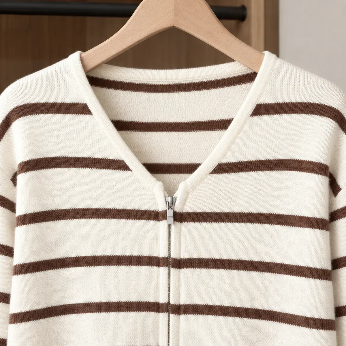 Tessa-Hope Striped Cardigan — detail