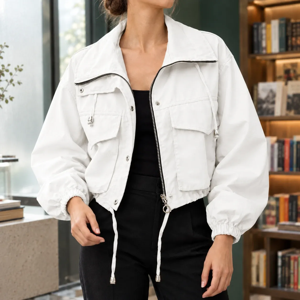Isabella Utility Jacket in White