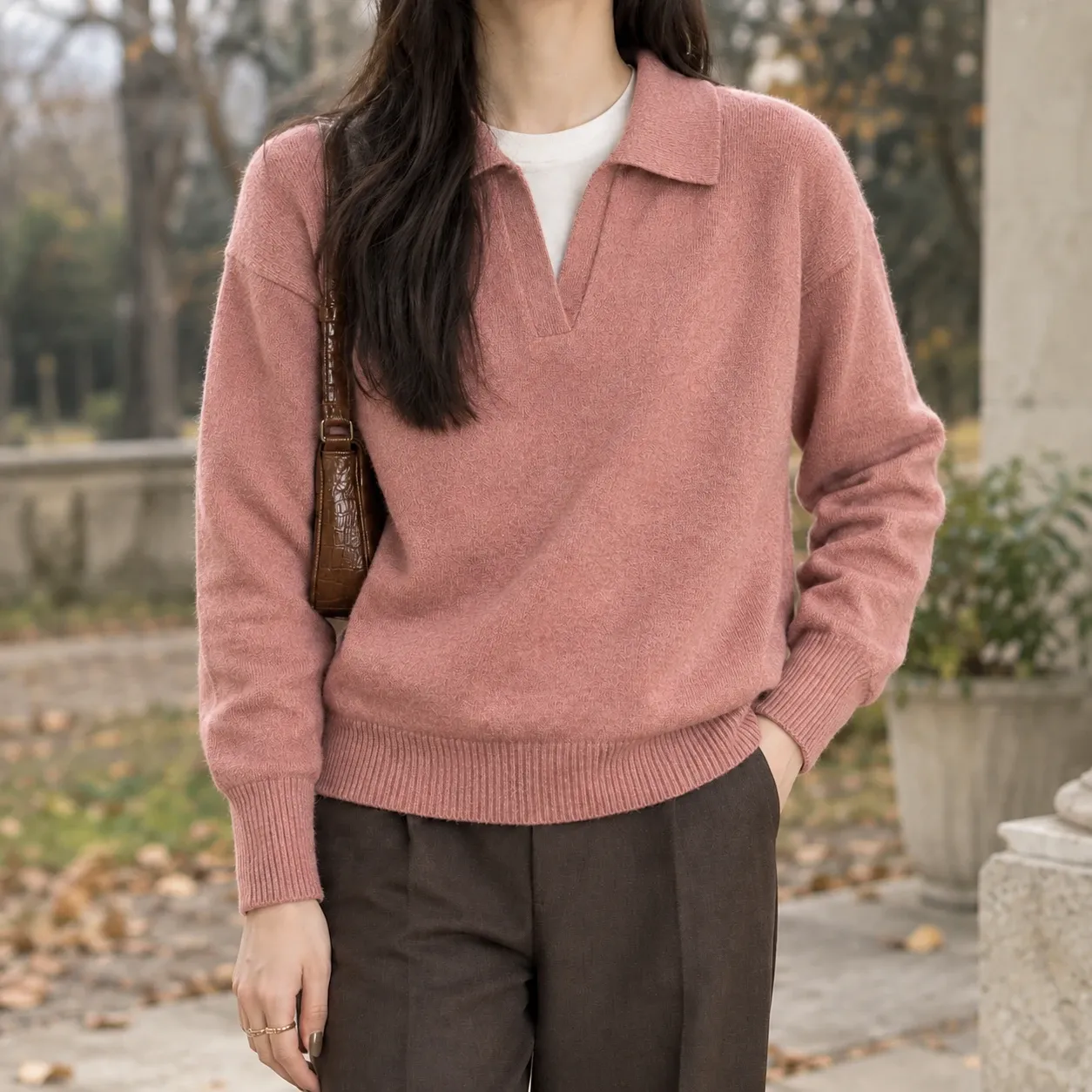 Lauren Polo Sweater in Pink
