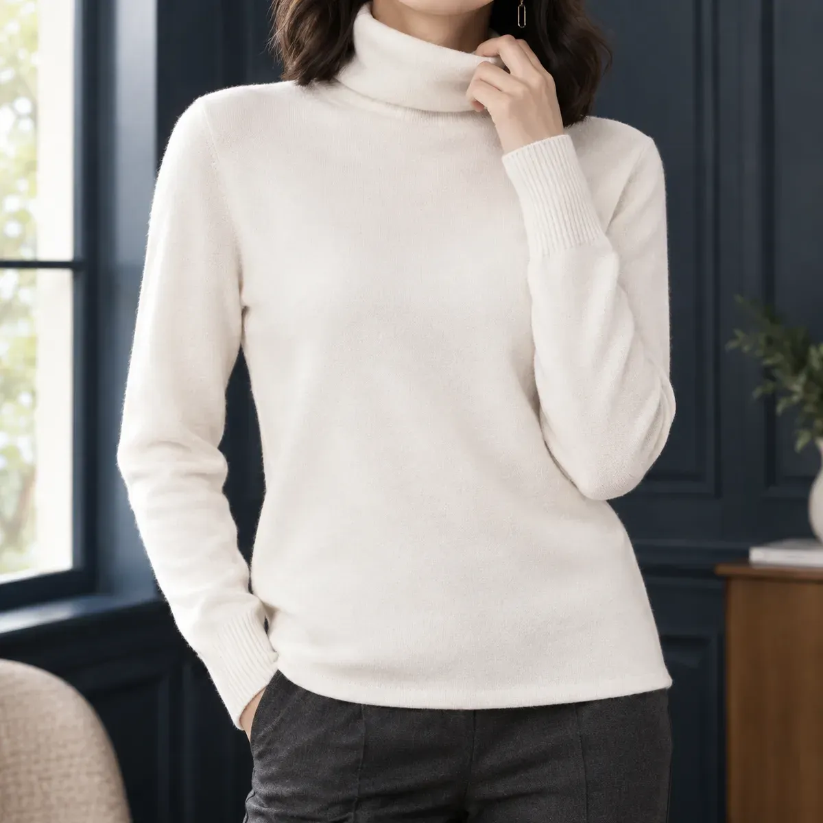 Chloe Turtleneck Sweater — gallery photograph 1