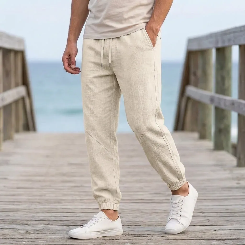 Wyatt Relaxed Jogger Pants in Khaki