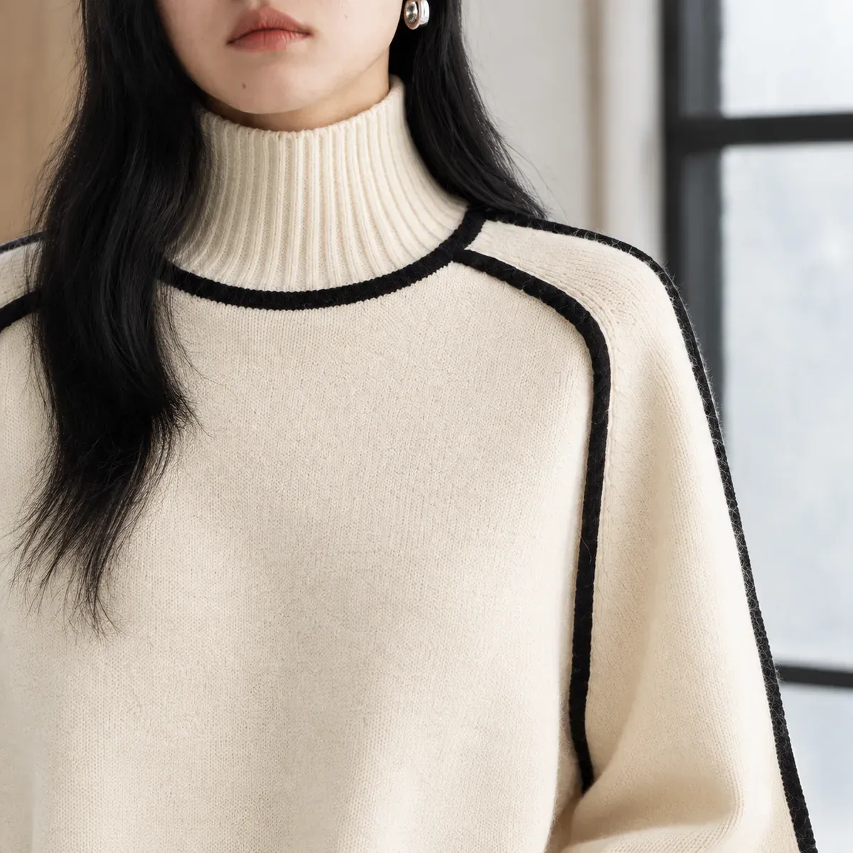 Keira Turtleneck Sweater — detail