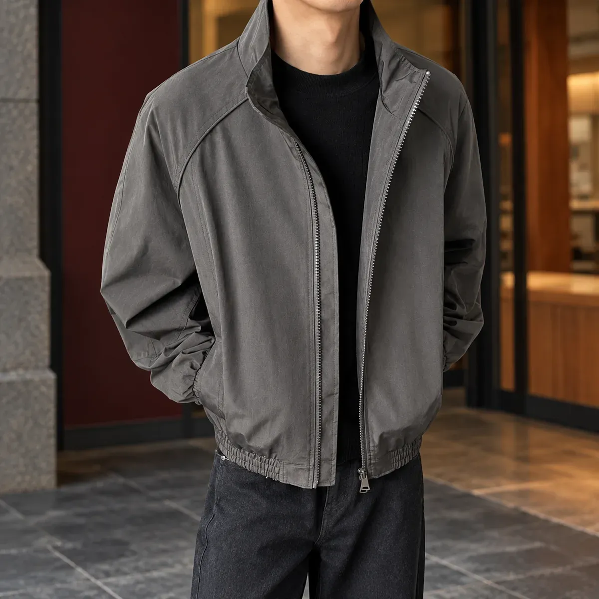 Maurice Stand Collar Jacket — gallery photograph 1